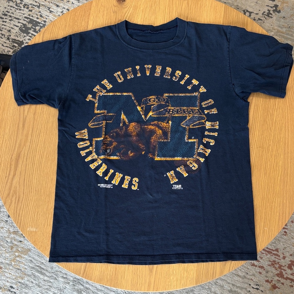Vintage University of Michigan Wolverines Navy T-Shirt